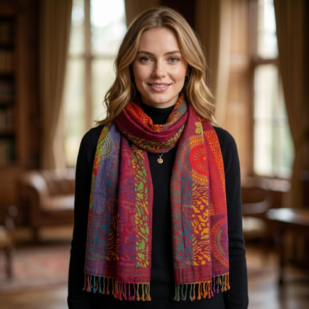 Designer Boiled Wool Scarves